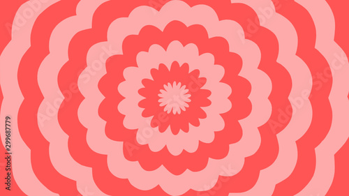 Vector - pink abstract flower background.Bursting, Radial, radiating pattern.