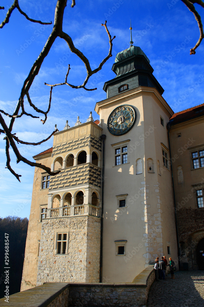 Pieskowa Skala castle in the Ojcowski National Park, Poland