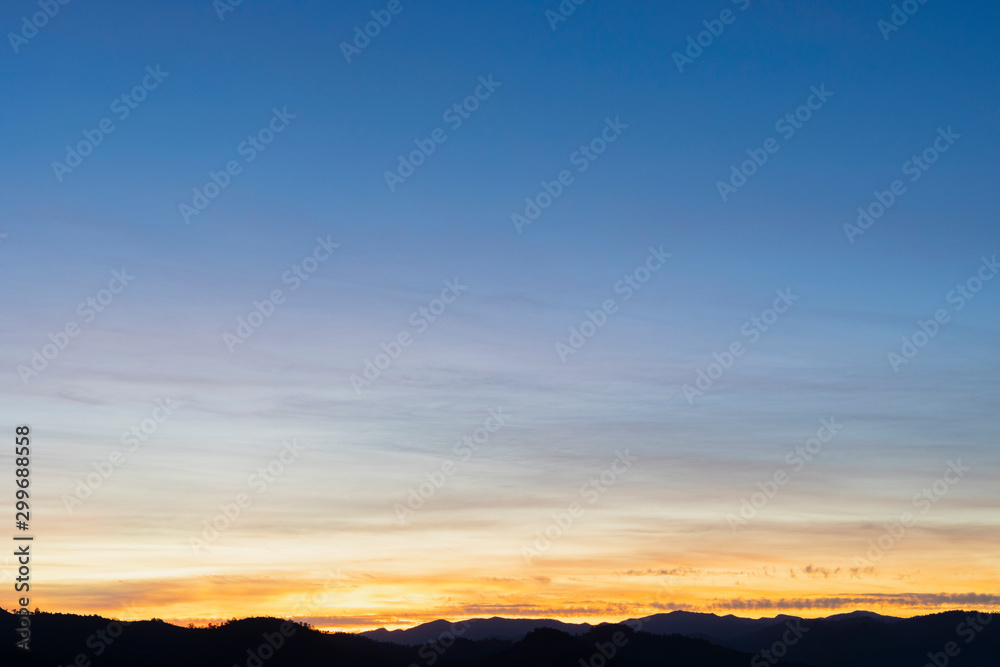 beautiful colorful sunset or sunrise sky for background