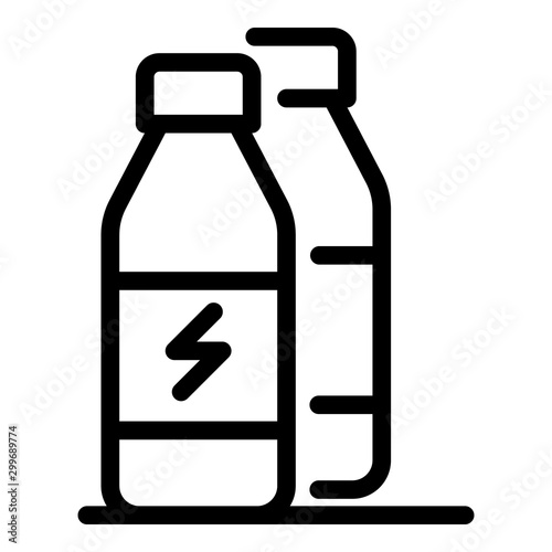 Protein energy drink icon. Outline protein energy drink vector icon for web design isolated on white background