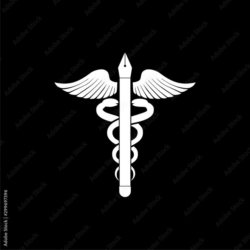 Fototapeta premium Medical form icon isolated on black background