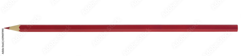 Red pencil isolated on a white background. Red pencil isolated on a white background.