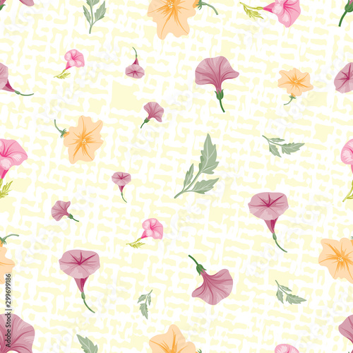 Wallpaper Mural Lovely vector and textured petunia flowers with Torontodigital.ca