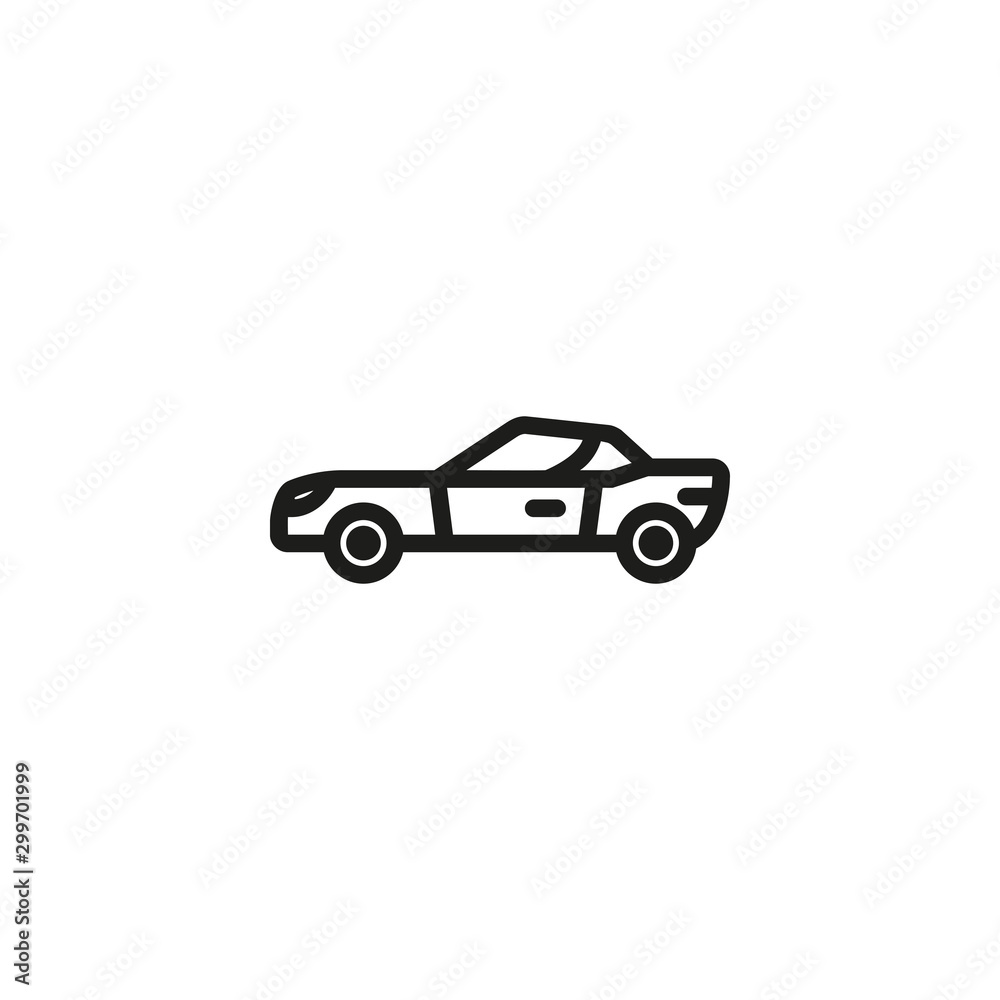 Sport car line icon. Transport, automobile, vehicle. Cars concept. Vector  illustration can be used for topics like auto sales, auto repair,  dealership Векторный объект Stock | Adobe Stock