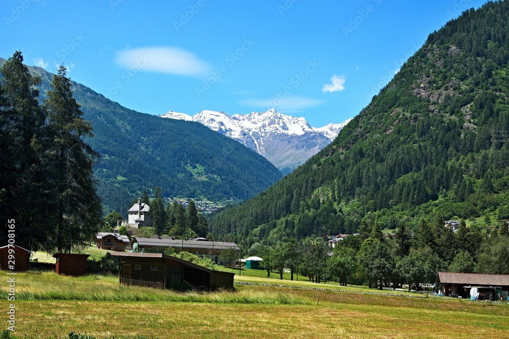 Italy-view of the mountains from Ossana