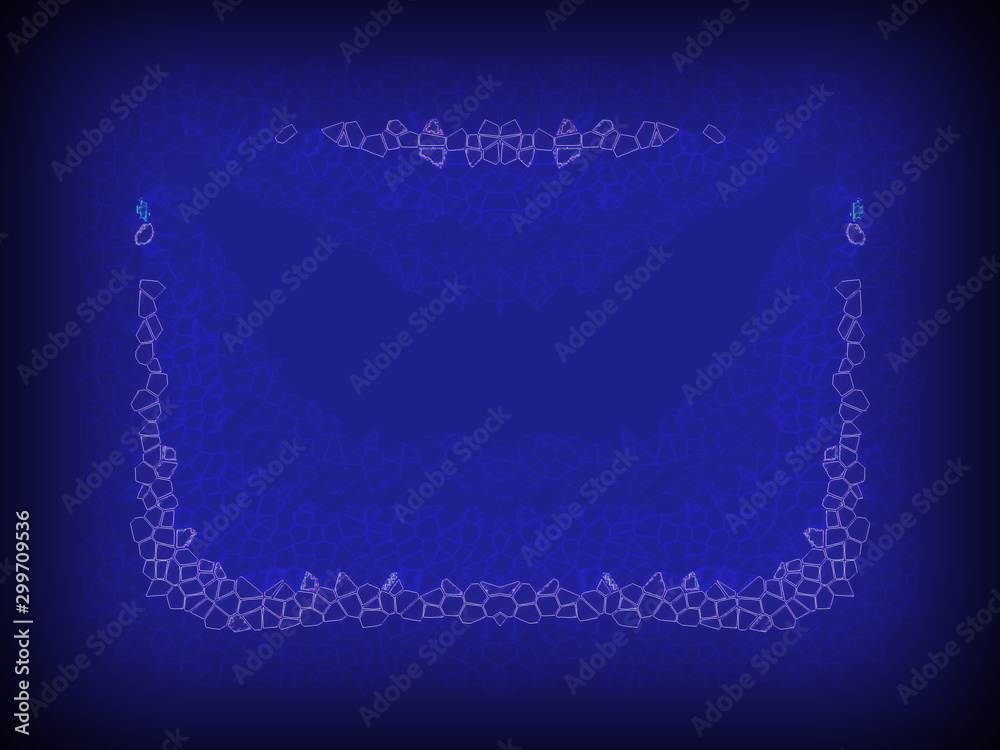 Naklejka premium christmas background with snowflakes and place for your text