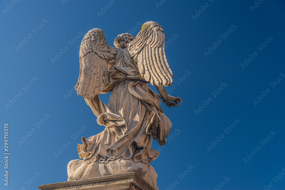 Statues on the bridge of St. Angel.