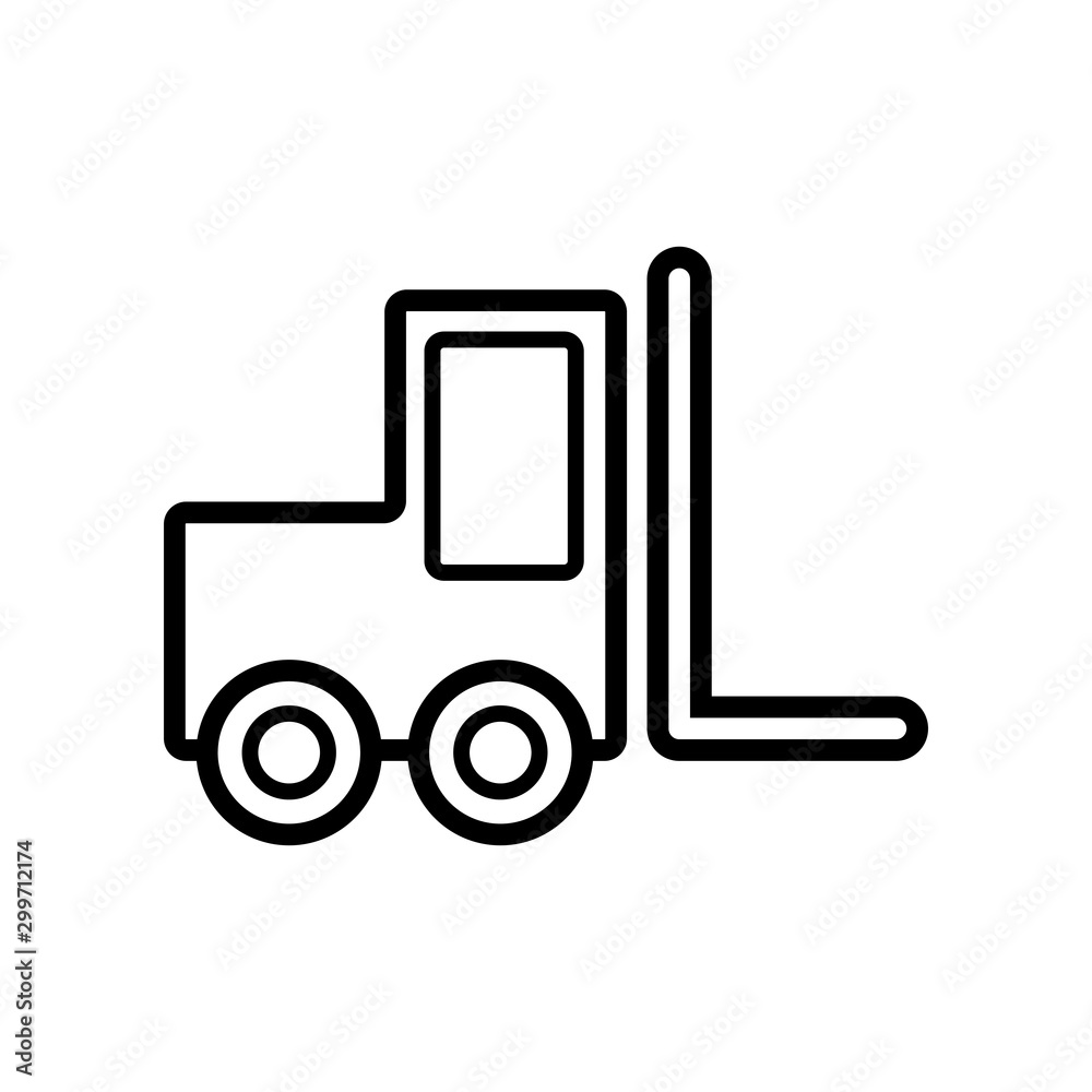forklift icon vector design template forklift icon vector design template