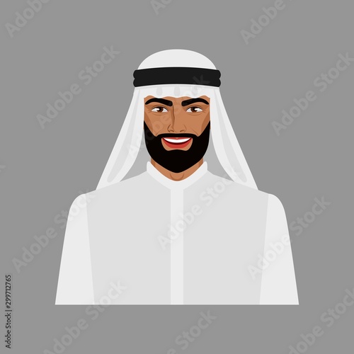 Arabian businessman in traditional clothes
