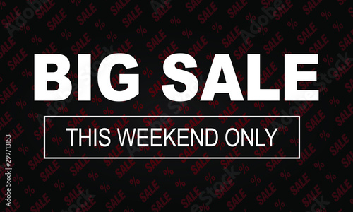 Big Deal Sale template on modern background black color