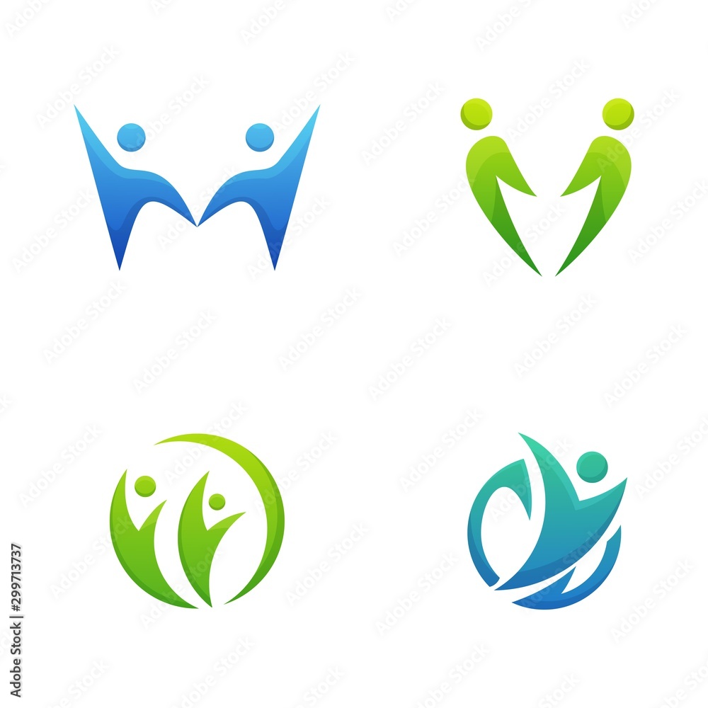 Abstract human illustration design vector template. Abstract human illustration design vector template.