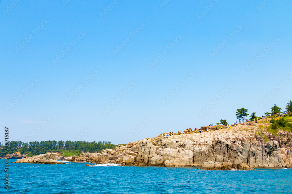 The coastal cliff 
