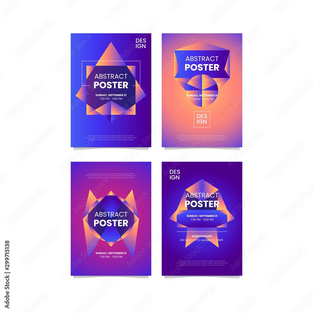Obraz premium ABSTRACT DESIGN FOR POSTER TEMPLATE