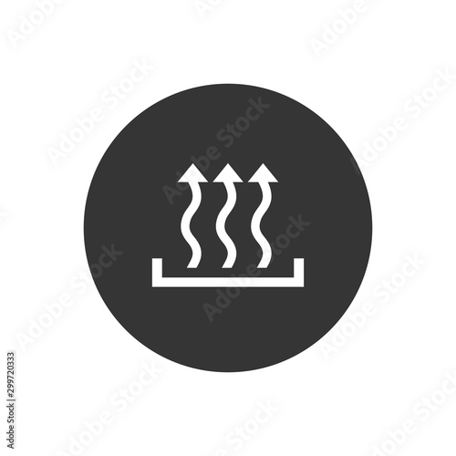 Heat icon three arrow up concept. Vector