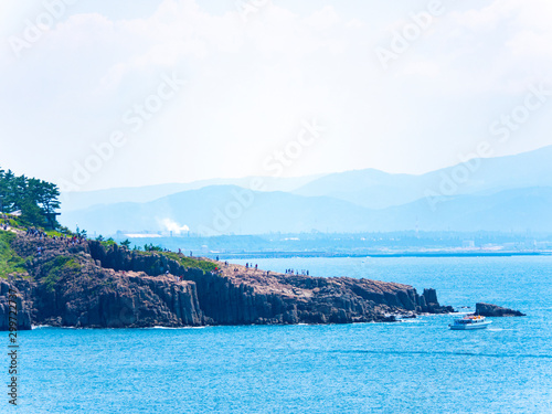 Tojinbo, a cliff located in Anto, Mikunicho, Sakai City, Fukui Prefecture photo