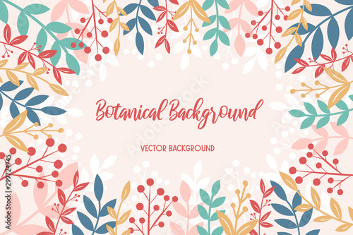 vector botanical background