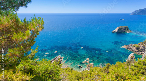 Crete island with beautiful beach in Greece