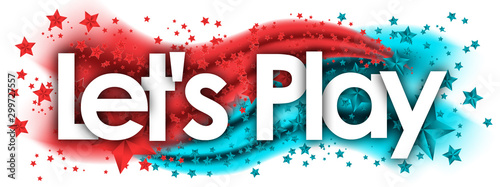 Let's Play word in stars co...