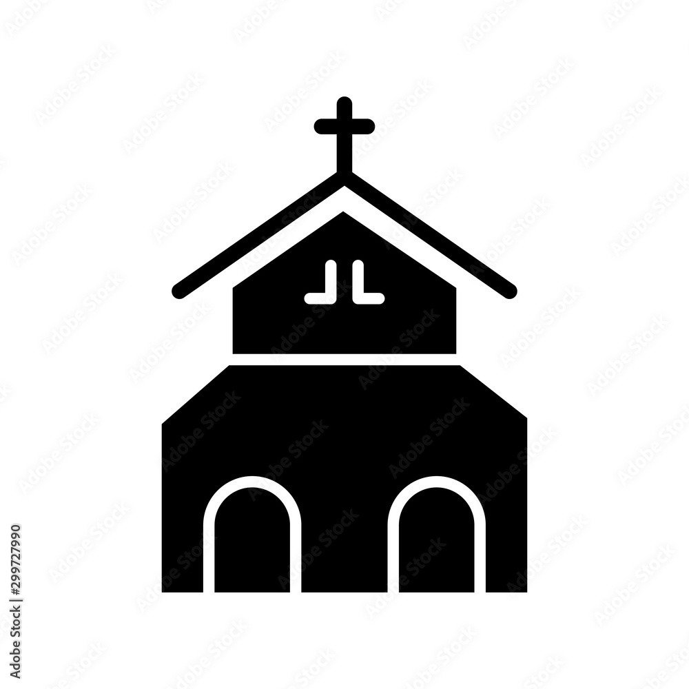 Church building icon vector design template Church building icon vector design template
