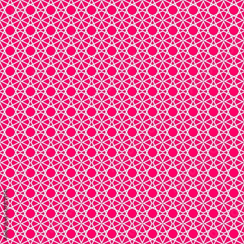 Pink tile vector pattern for seamless decoration wallpaper