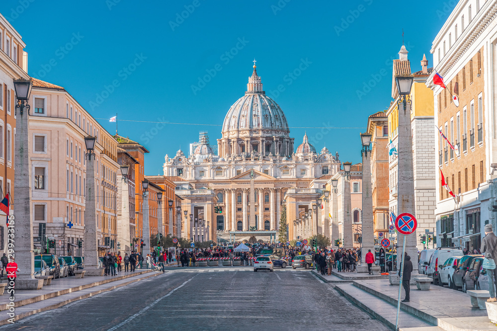 Vatican and tourists. Rome. Italy
