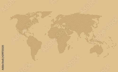 World map vector template  worldwide info graphic