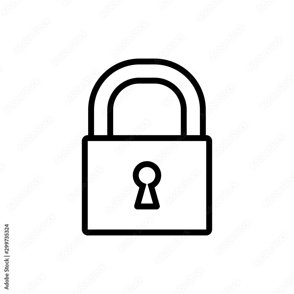 padlock - security icon vector design template padlock - security icon vector design template