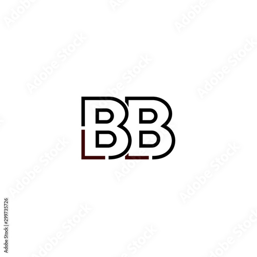 Letter BB logo icon design template elements