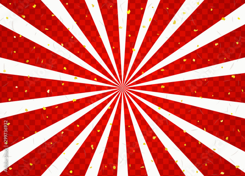 放射状の市松模様背景　和紙テクスチャ