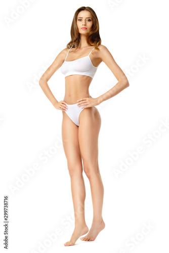 Fitness young woman with a beautiful body