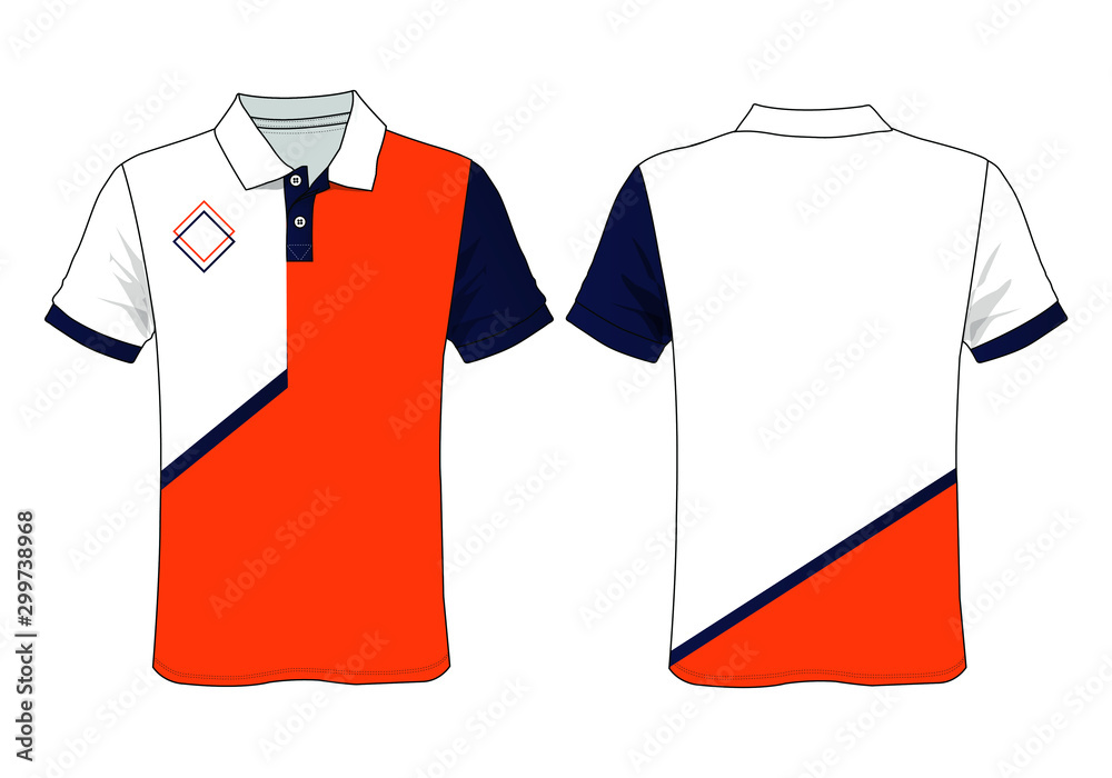 polo shirt template vector design 