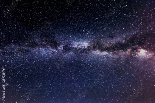Milkyway view with stars and galaxies