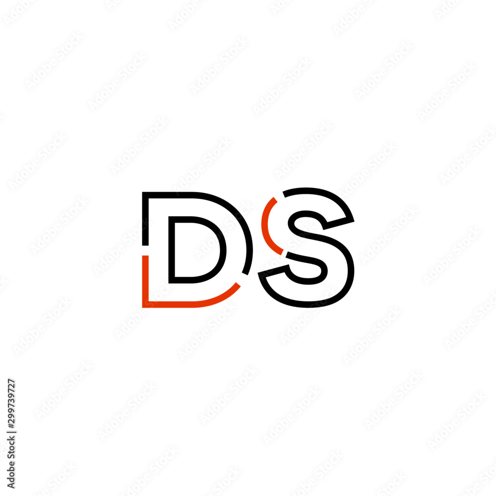 Letter DS logo icon design template elements Letter DS logo icon design template elements