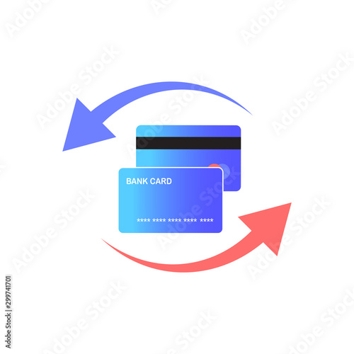 Credit card icon. Business concept