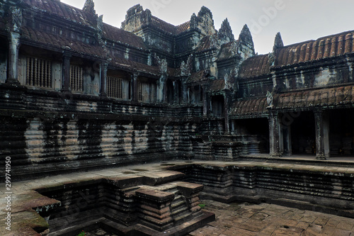 The building of Angkor Wat