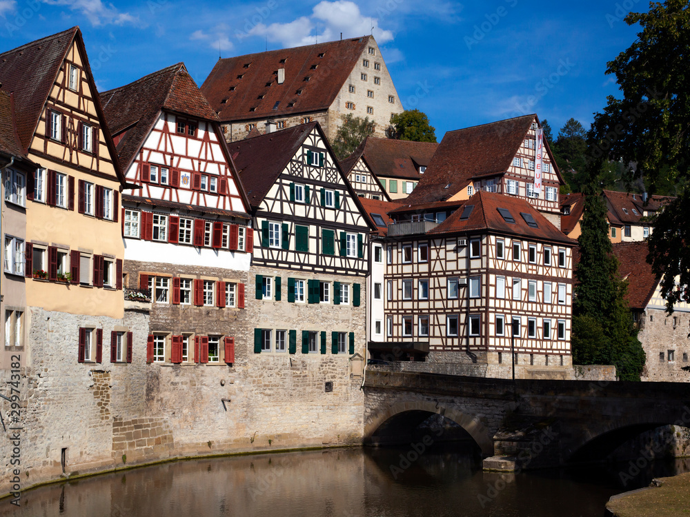 Fototapeta premium Fachwerkhäuser in Schwäbisch Hall