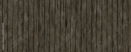 Wooden house wall texture background in dark brown