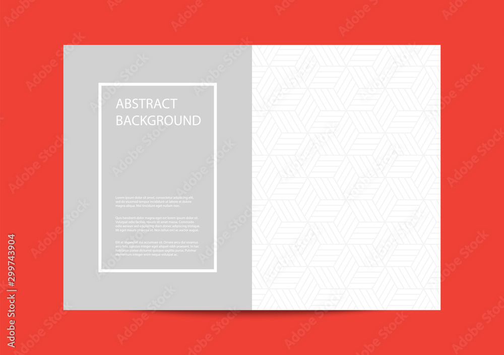 Fototapeta premium Cover template design with geometric shapes