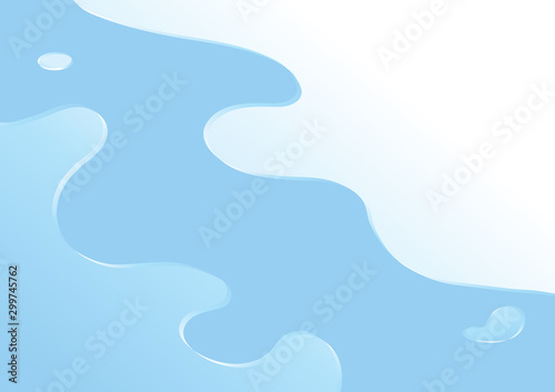 Blue pastels liquid flow fluid shapes modern concept background