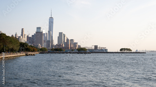 West Manhattan skyline from Hudson river Pier 51