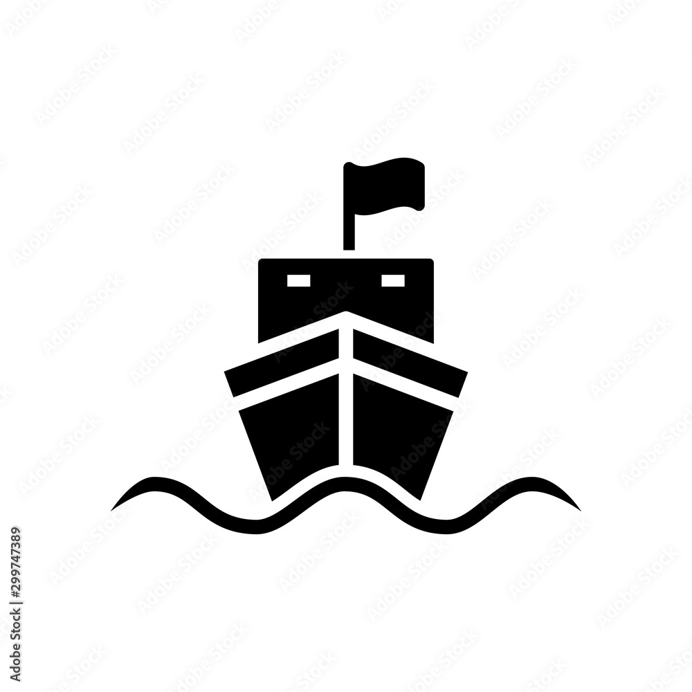 Ship Icon Vector Design Template Ship Icon Vector Design Template