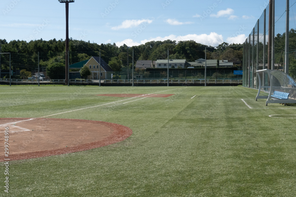 Fototapeta premium 晴天／野球場
