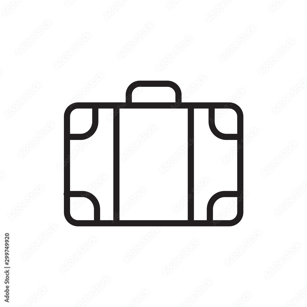 Suitcase Icon Vector Design Template Suitcase Icon Vector Design Template