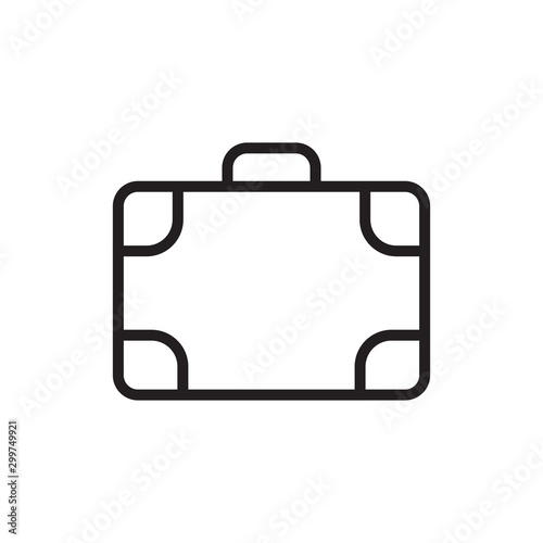 Suitcase Icon Vector Design Template