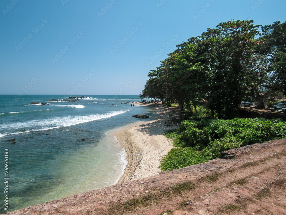 View on the walls, and lightower in Galle Fort in south of Sri Lanka. View on the walls, and lightower in Galle Fort in south of Sri Lanka.