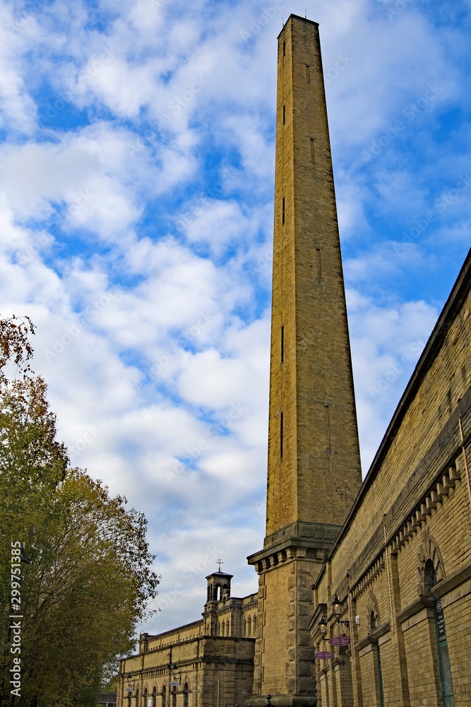 Monolithic Chiney stack at The Salt Mill 3, Saltaire, Bradford, West Yorkshire 