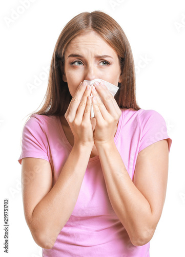 Young woman suffering from ...
