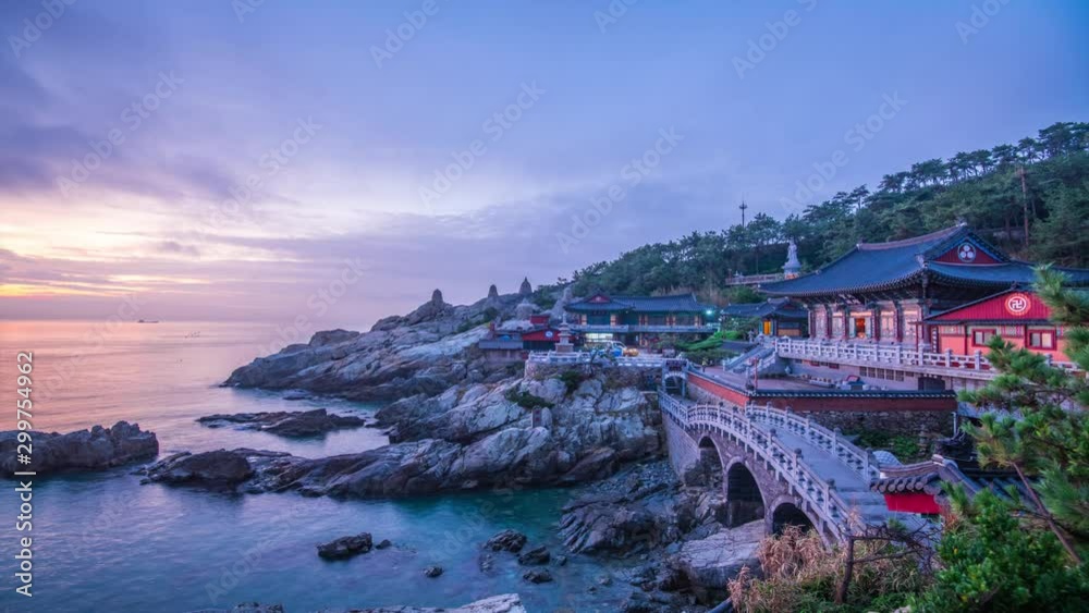 haedong yonggungsa temple at sunrise busan south korea