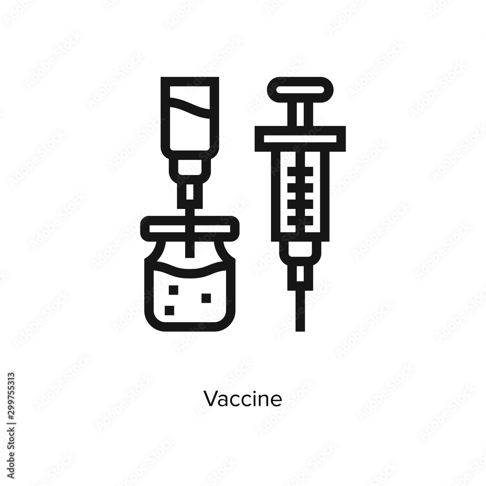 Vaccine icon vector