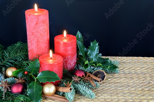 warm candlelight for advent and christmas